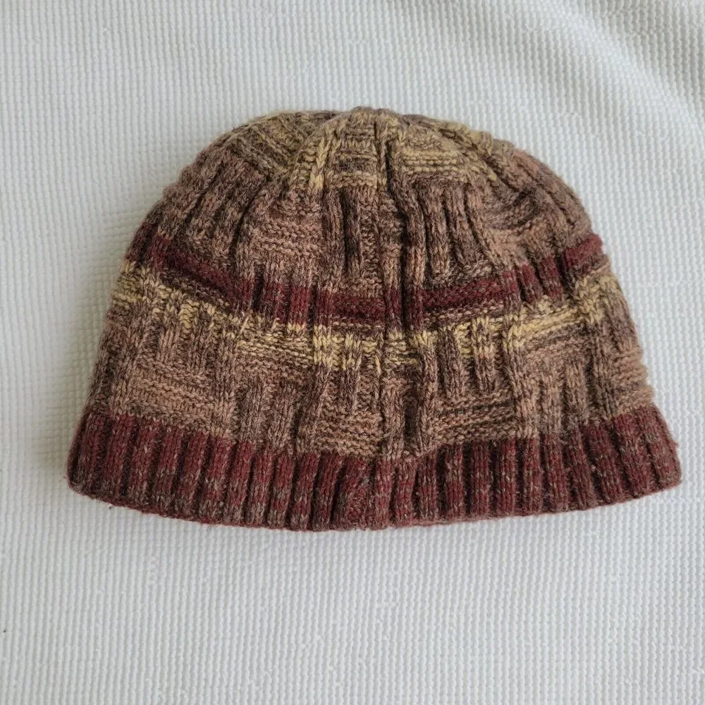TURTLEFUR Lambs Wool Blend Beanie Skull Cap Hat Fleece Lined Neutral